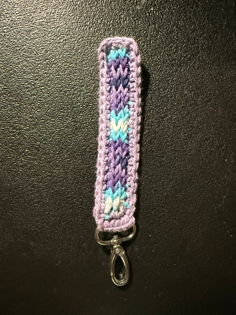 Purple and Blue Keychain